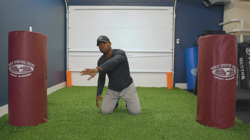 FOOTBALL: Kneeling Pass Break-Up